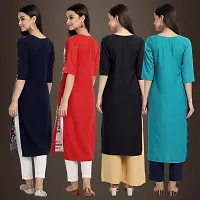 Fancy Crepe Kurtis for Women Pack Of 4-thumb1