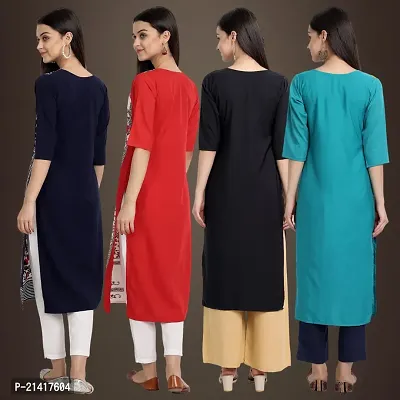 Fancy Crepe Kurtis for Women Pack Of 4-thumb2