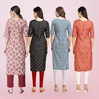 Women Stylish Crepe Printed Straight Kurta-thumb1