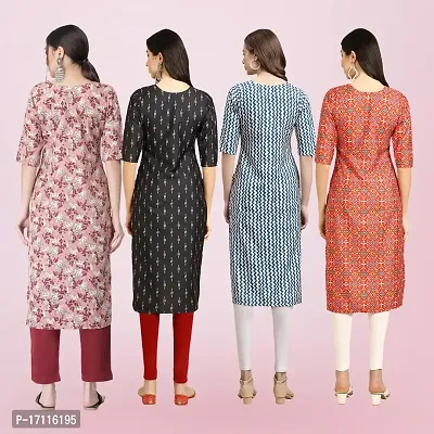 Women Stylish Crepe Printed Straight Kurta-thumb2