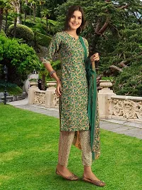 Fancy Cotton Blend Kurta Bottom And Dupatta Set For Women-thumb4