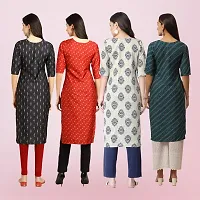 Women Stylish Crepe Printed Straight Kurta-thumb1