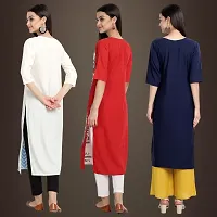 Fancy Crepe Kurtis for Women Pack Of 3-thumb1