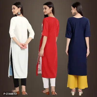 Fancy Crepe Kurtis for Women Pack Of 3-thumb2