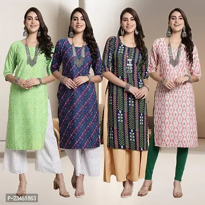 Fancy Crepe Kurtis for Women Pack Of 4-thumb0