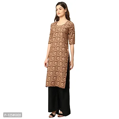 Women Crepe Digital Printed Straight Kurti  Pack of 3-thumb4