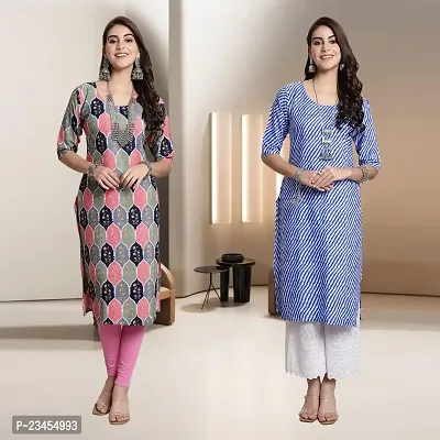 Fancy Rayon Kurtis For Women Pack Of 2