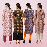 Women Stylish Crepe Printed Straight Kurta-thumb1