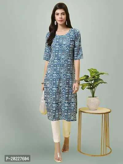 New Stylish Crepe Printed Kurti For Women