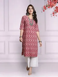 Attractive Multicoloured Printed Crepe Kurta Combo Of 2-thumb1