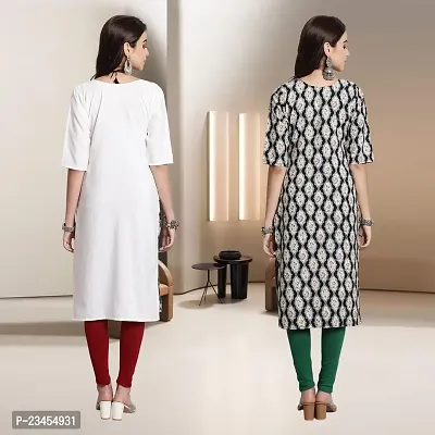 Fancy Rayon Kurtis For Women Pack Of 2-thumb2