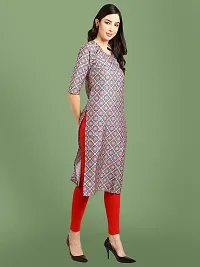 Stylish Crepe Printed Kurti For Women-thumb2