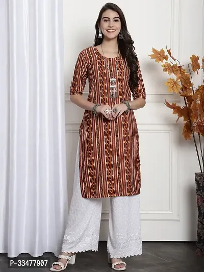 Fabulous Crepe Printed Straight Kurta For Women- Pack Of 4-thumb5