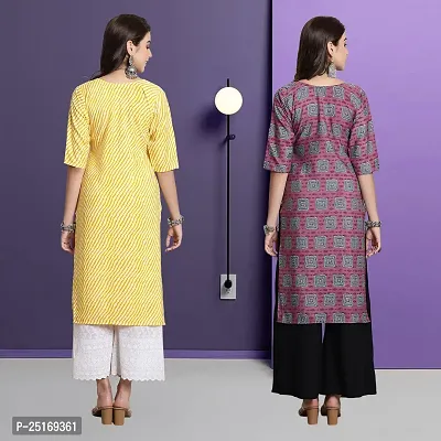 Fancy Crepe Kurtas For Women Pack Of 2-thumb2