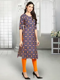 Stylish Multicoloured Crepe Stitched Kurta For Women-thumb2