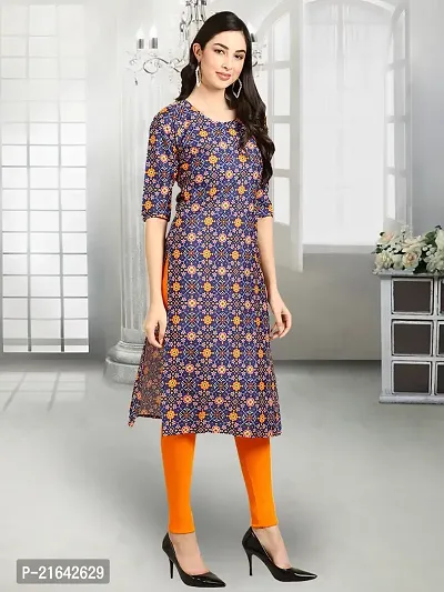 Stylish Multicoloured Crepe Stitched Kurta For Women-thumb3