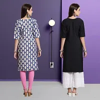 Fancy Crepe Kurtas For Women Pack Of 2-thumb1