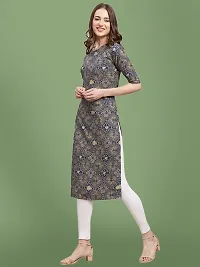 Stylish Crepe Printed Kurti For Women-thumb1