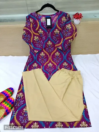 Fancy Crepe Kurta Bottom Set For Women