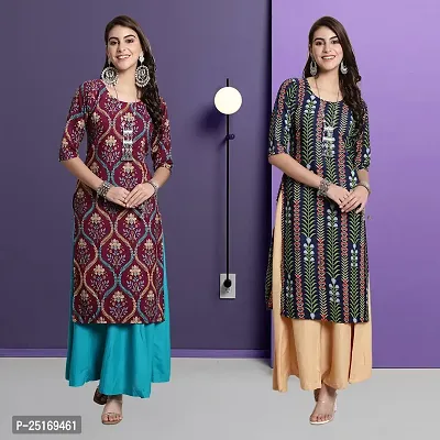 Fancy Crepe Kurtas For Women Pack Of 2