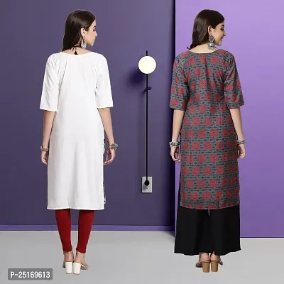 Fancy Crepe Kurtas For Women Pack Of 2-thumb2