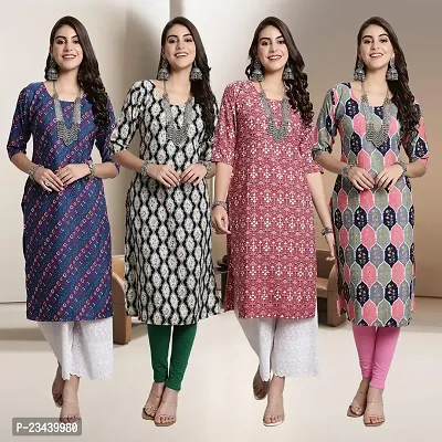 Fancy Crepe Kurtis for Women Pack Of 4