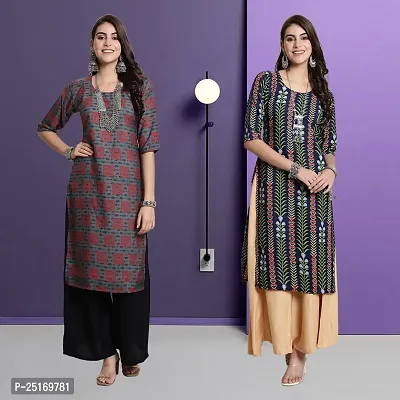 Fancy Crepe Kurtas For Women Pack Of 2