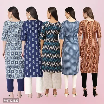 Women Stylish Crepe Printed Straight Kurta-thumb2