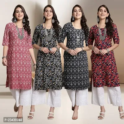 Fancy Crepe Kurtis for Women Pack Of 4