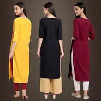 Fancy Crepe Kurtis for Women Pack Of 3-thumb1