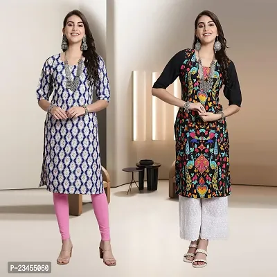 Fancy Rayon Kurtis For Women Pack Of 2