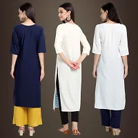 Fancy Crepe Kurtis for Women Pack Of 3-thumb1