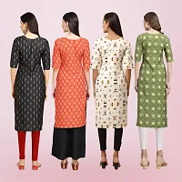 Women Stylish Crepe Printed Straight Kurta-thumb1