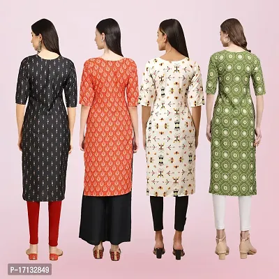 Women Stylish Crepe Printed Straight Kurta-thumb2