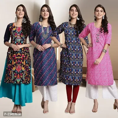 Fancy Crepe Kurtis for Women Pack Of 4