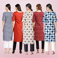 Women Stylish Crepe Printed Straight Kurta-thumb1