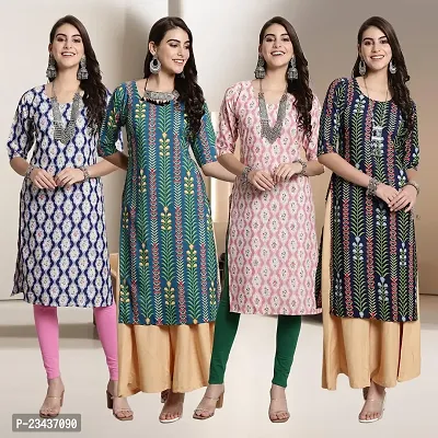 Fancy Crepe Kurtis for Women Pack Of 4