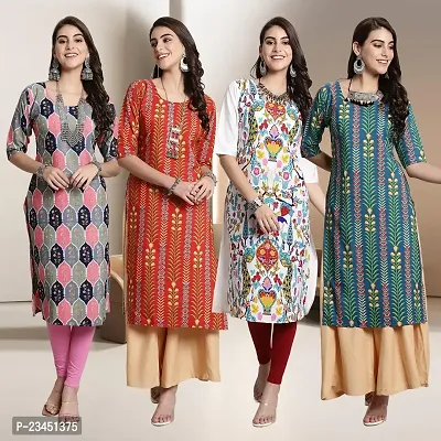 Fancy Crepe Kurtis for Women Pack Of 4