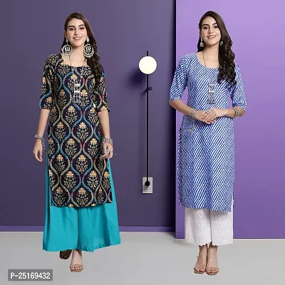 Fancy Crepe Kurtas For Women Pack Of 2