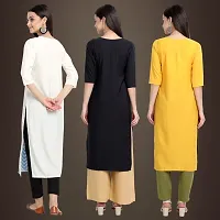 Fancy Crepe Kurtis for Women Pack Of 3-thumb1