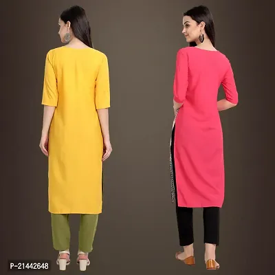 Fancy Crepe Kurtis for Women Pack Of 2-thumb2