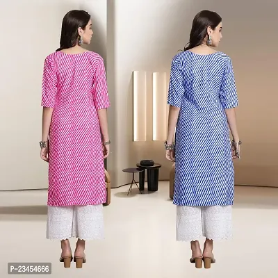 Fancy Rayon Kurtis For Women Pack Of 2-thumb2