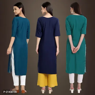 Fancy Crepe Kurtis for Women Pack Of 3-thumb2