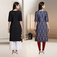 Fancy Rayon Kurtis For Women Pack Of 2-thumb1