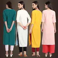 Fancy Crepe Kurtis for Women Pack Of 4-thumb1