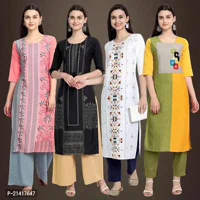 Fancy Crepe Kurtis for Women Pack Of 4