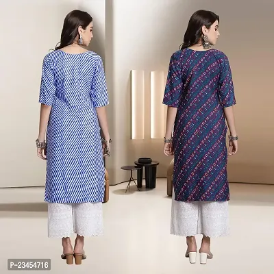 Fancy Rayon Kurtis For Women Pack Of 2-thumb2