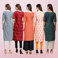 Women Stylish Crepe Printed Straight Kurta-thumb1