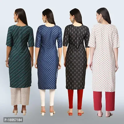 Women Stylish Crepe Straight Kurta-thumb2