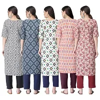 New Crepe Printed Kurtis Combo For Women Pack Of 5-thumb1